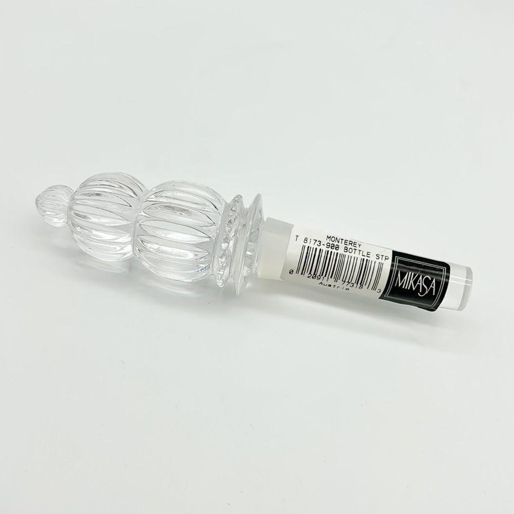 Mikasa‎ Monterey Austria Crystal Wine Bottle Stopper NWT #T8173